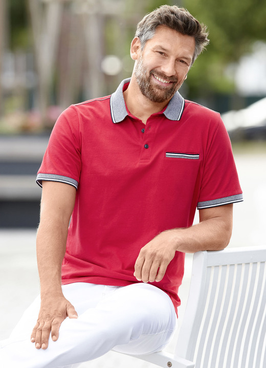 Shirts - Poloshirt in 3 Farben Shirts - Poloshirt in 3 Farben, in Größe 046 bis 062, in Farbe ROT