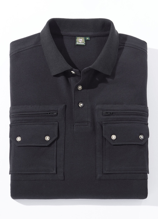 Shirts - Poloshirt in 3 Farben Ansicht 2 Shirts - Poloshirt in 3 Farben, in Größe 3XL (60/62) bis XXL (56/58), in Farbe WEISS Ansicht 2
