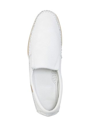 Slipper & Schnürschuhe - GINO GALANTE, leichte Herren-Slipper, mit Gummizug – Farbe WEISS – Ansicht  Slipper & Schnürschuhe - GINO GALANTE, leichte Herren-Slipper, mit Gummizug, in Größe 040 bis 046, in Farbe WEISS – Farbe WEISS – Ansicht