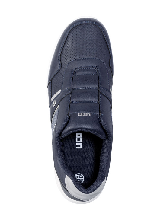 - Slipper aus Synthetik mit Textil-Einsätzen, in Größe 040 bis 046, in Farbe MARINE-GRAU Ansicht 2