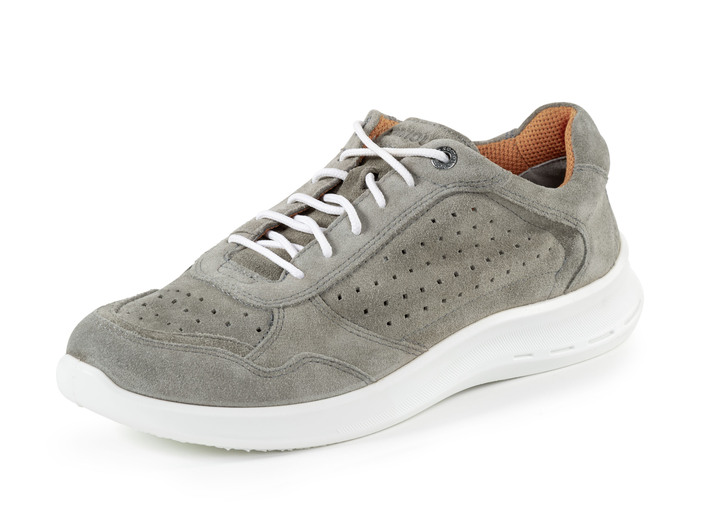 - Schnürschuh aus weichem Veloursleder, in Größe 039 bis 047, in Farbe KHAKI Ansicht 1