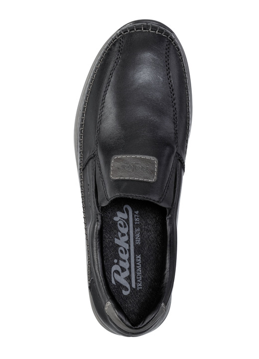 Slipper & Schnürschuhe - Rieker Slipper aus Nappaleder, in Größe 040 bis 047, in Farbe SCHWARZ Ansicht 2