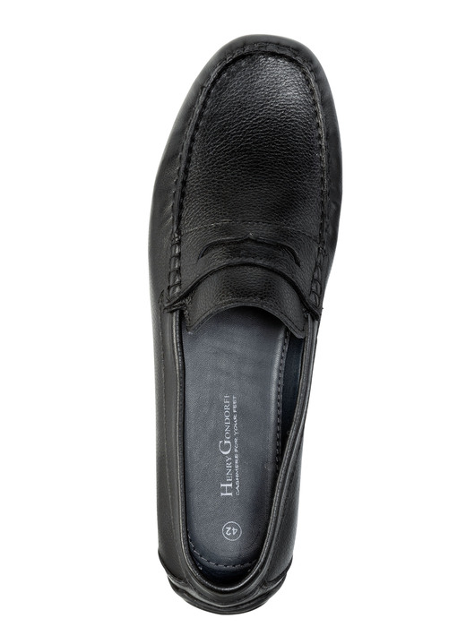 - Mokassin-Slipper im klassischen Design, in Größe 040 bis 046, in Farbe SCHWARZ Ansicht 2