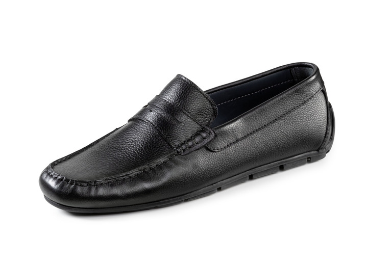 - Mokassin-Slipper im klassischen Design, in Größe 040 bis 046, in Farbe SCHWARZ Ansicht 1