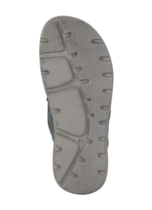 - Pantolette mit luftigen Durchbrüchen, in Größe 040 bis 046, in Farbe KASTANIE-BLAU Ansicht 3