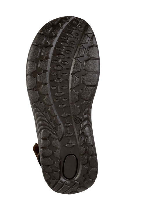 Sandalen & Pantoletten - GINO GALANTE, komfortable Herren-Trekkingsandalen, aus Leder Ansicht 3 Sandalen & Pantoletten - GINO GALANTE, komfortable Herren-Trekkingsandalen, aus Leder, in Größe 040 bis 046, in Farbe BRAUN Ansicht 3