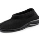 Slipper & Schnürschuhe - Slipper aus elastischem Strickmaterial – Farbe SCHWARZ – Ansicht 1 Slipper & Schnürschuhe - Slipper aus elastischem Strickmaterial, in Größe 039 bis 045, in Farbe BRAUN – Farbe SCHWARZ – Ansicht 1
