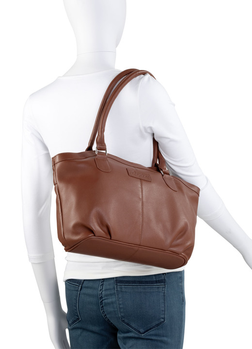Taschen - Laurina, Tasche, Damen, aus Leder, in Farbe COGNAC Ansicht 3