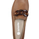 Slipper & Schnürschuhe - Remonte Loafer mit trendiger Zierkette, in Größe 036 bis 042, in Farbe BEIGE – Farbe COGNAC – Ansicht 2
