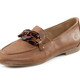 Slipper & Schnürschuhe - Remonte Loafer mit trendiger Zierkette, in Größe 036 bis 042, in Farbe BEIGE – Farbe COGNAC – Ansicht 1