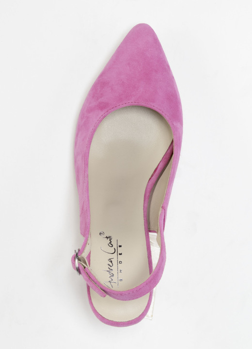 Pumps & Ballerina - Andrea Conti Sling-Pumps aus weichem Samt-Chevreauleder Ansicht 5 Pumps & Ballerina - Andrea Conti Sling-Pumps aus weichem Samt-Chevreauleder, in Größe 036 bis 042, in Farbe ROYAL Ansicht 5