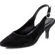 Pumps & Ballerina - Andrea Conti Sling-Pumps aus weichem Samt-Chevreauleder – Farbe SCHWARZ – Ansicht 1 Pumps & Ballerina - Andrea Conti Sling-Pumps aus weichem Samt-Chevreauleder, in Größe 036 bis 042, in Farbe ROYAL – Farbe SCHWARZ – Ansicht 1