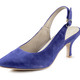 Pumps & Ballerina - Andrea Conti Sling-Pumps aus weichem Samt-Chevreauleder – Farbe ROYAL – Ansicht 1 Pumps & Ballerina - Andrea Conti Sling-Pumps aus weichem Samt-Chevreauleder, in Größe 036 bis 042, in Farbe ROYAL – Farbe ROYAL – Ansicht 1