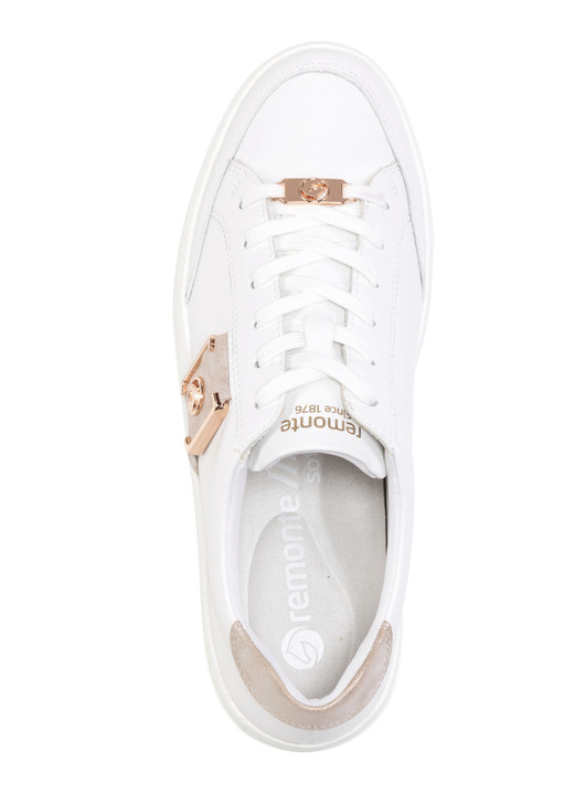 - Remonte Sneaker mit Metallic-Besätzen, in Größe 036 bis 043, in Farbe WEISS-ROSÉGOLD Ansicht 2