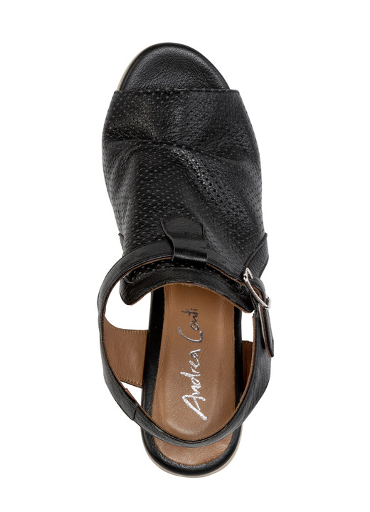 Sandaletten & Pantoletten - Andrea Conti Sandalette mit Zier-Perforation, in Größe 036 bis 041, in Farbe WEISS Ansicht 5