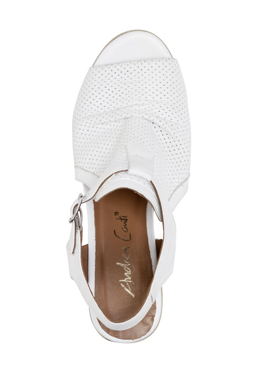 Sandaletten & Pantoletten - Andrea Conti Sandalette mit Zier-Perforation, in Größe 036 bis 041, in Farbe COGNAC Ansicht 9