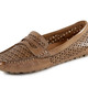 Slipper & Schnürschuhe - Gemini Slipper aus schattiertem Nappaleder, in Größe 036 bis 042, in Farbe JEANS – Farbe COGNAC – Ansicht 1