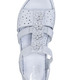 Sandaletten & Pantoletten - ELENA EDEN, sommerliche Damen-Sandalen, Weite G, aus Leder – Farbe BLEU – Ansicht 2 Sandaletten & Pantoletten - ELENA EDEN, sommerliche Damen-Sandalen, Weite G, aus Leder, in Größe 036 bis 042, in Farbe WEISS-SILBER – Farbe BLEU – Ansicht 2