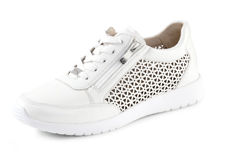 Slipper & Schnürschuhe - ELENA EDEN, sommerliche Damen-Sneaker, Weite G, mit herausnehmbarem Fußbett, in Größe 036 bis 042, in Farbe NATURWEISS Ansicht 1