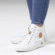 Stiefel & Stiefeletten - Gemini, sommerliche Damen-Boots, Weite G, mit herausnehmbarem Fußbett – Farbe WEISS – Ansicht 4 Stiefel & Stiefeletten - Gemini, sommerliche Damen-Boots, Weite G, mit herausnehmbarem Fußbett, in Größe 036 bis 042, in Farbe WEISS – Farbe WEISS – Ansicht 4
