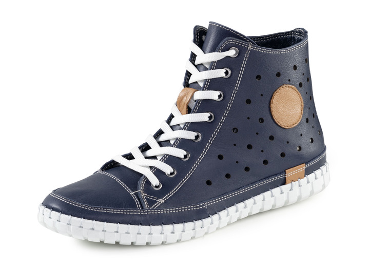 Stiefel & Stiefeletten - Gemini, sommerliche Damen-Boots, Weite G, mit herausnehmbarem Fußbett, in Größe 036 bis 042, in Farbe WEISS Ansicht 7