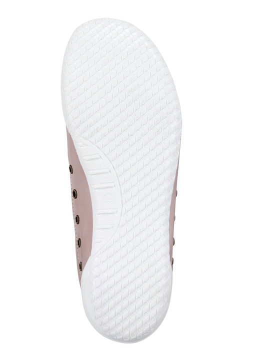 Slipper & Schnürschuhe - ELENA EDEN Slipper aus Nappaleder mit Zierösen, in Größe 036 bis 042, in Farbe ROSÉ Ansicht 3