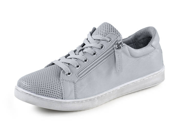 Slipper & Schnürschuhe - ELENA EDEN, sommerliche Damen-Schnürschuhe, mit herausnehmbarem Fußbett, in Größe 036 bis 042, in Farbe BLAUGRAU Ansicht 1