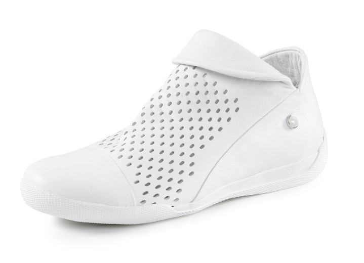 Sport- & Freizeitschuhe - Andrea Conti, sommerliche Damen-Boots, mit herausnehmbarem Fußbett, in Größe 036 bis 042, in Farbe JEANS Ansicht 4