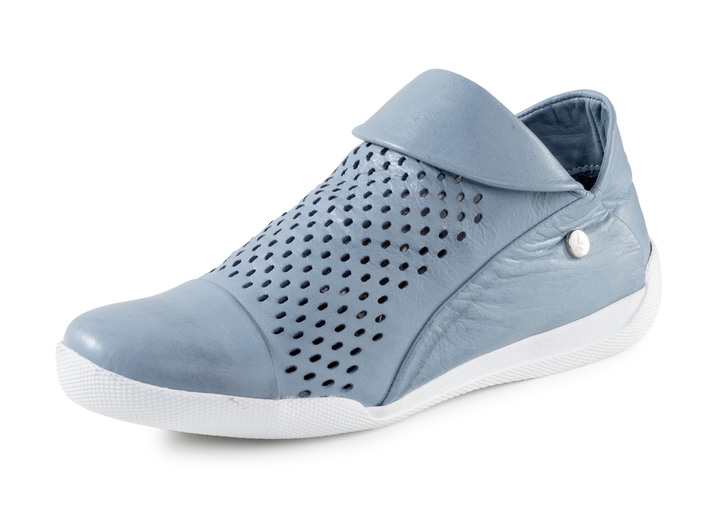 Sport- & Freizeitschuhe - Andrea Conti, sommerliche Damen-Boots, mit herausnehmbarem Fußbett, in Größe 036 bis 042, in Farbe JEANS Ansicht 1