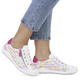 Slipper & Schnürschuhe - Remonte Sneaker aus beschichtetem, frech bedrucktem Leder, in Größe 036 bis 043, in Farbe WEISS-BUNT – Farbe WEISS-BUNT – Ansicht 4