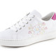 - Rieker Sneaker mit verspielter Blüten-Stickerei, in Größe 036 bis 042, in Farbe WEISS-PINK – Farbe WEISS-PINK – Ansicht 1