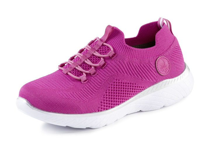 Slipper & Schnürschuhe - Rieker, leichte Damen-Sneaker, Weite G, mit MemoSoft-Textileinlage, in Größe 036 bis 042, in Farbe PINK Ansicht 1