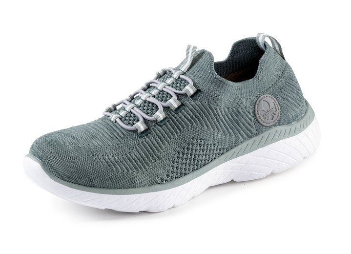Slipper & Schnürschuhe - Rieker, leichte Damen-Sneaker, Weite G, mit MemoSoft-Textileinlage Ansicht 9 Slipper & Schnürschuhe - Rieker, leichte Damen-Sneaker, Weite G, mit MemoSoft-Textileinlage, in Größe 036 bis 042, in Farbe KIESEL Ansicht 9
