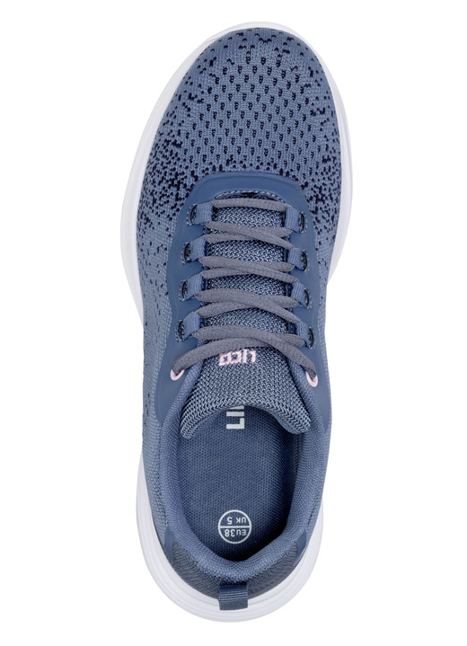 Slipper & Schnürschuhe - Schnür-Sneaker aus effektvoll strukturiertem Textilmaterial, in Größe 037 bis 043, in Farbe JEANSBLAU Ansicht 2