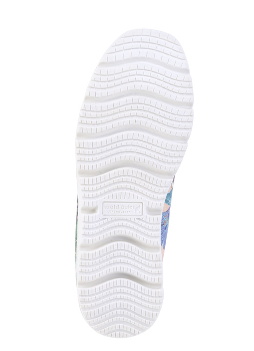 Slipper & Schnürschuhe - Waldläufer Slipper aus beschichtetem, floral bedrucktem Textilmaterial, in Größe 3 1/2 bis 8, in Farbe MULTICOLOR Ansicht 3