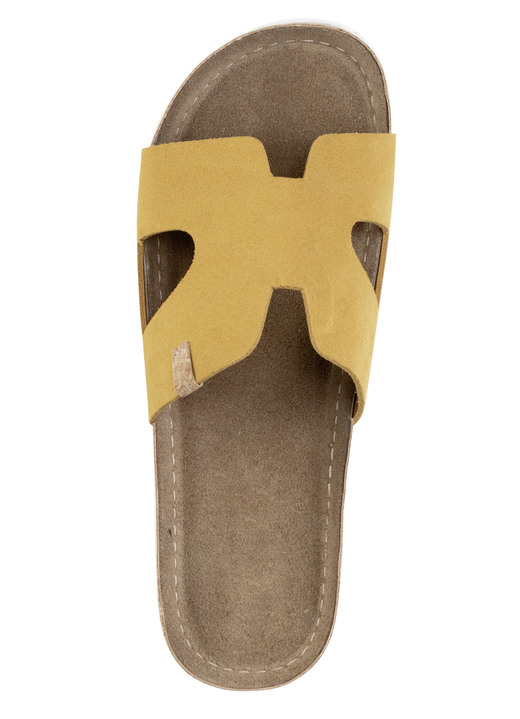 Sandaletten & Pantoletten - ELENA EDEN, sommerliche Damen-Pantoletten, aus Leder Ansicht 6 Sandaletten & Pantoletten - ELENA EDEN, sommerliche Damen-Pantoletten, aus Leder, in Größe 036 bis 042, in Farbe BLEU Ansicht 6