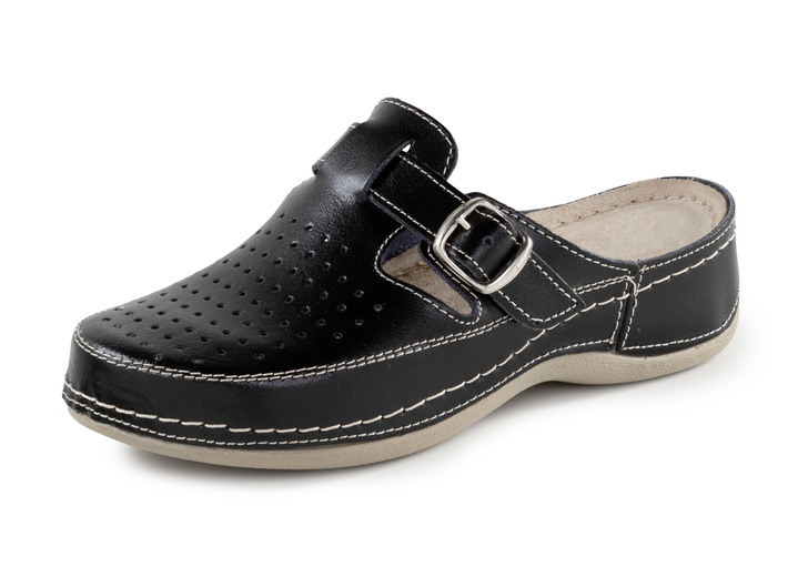 Sandaletten & Pantoletten - ELENA EDEN, sommerliche Damen-Clogs, Weite G, mit verstellbarer Schließe Ansicht 7 Sandaletten & Pantoletten - ELENA EDEN, sommerliche Damen-Clogs, Weite G, mit verstellbarer Schließe, in Größe 036 bis 042, in Farbe WEISS Ansicht 7