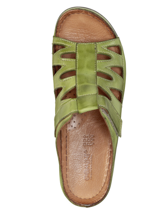 Sandaletten & Pantoletten - Gemini Pantolette aus teilweise schattiertem Rind-Nappaleder, in Größe 036 bis 042, in Farbe MARINE Ansicht 5