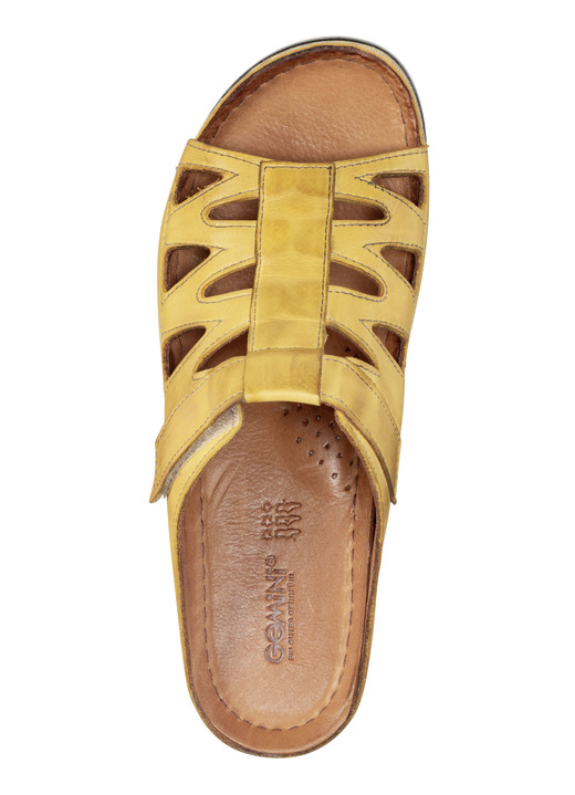 Sandaletten & Pantoletten - Gemini Pantolette aus teilweise schattiertem Rind-Nappaleder, in Größe 036 bis 042, in Farbe MARINE Ansicht 8