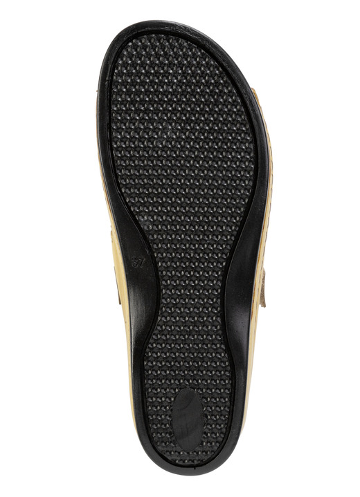 Sandaletten & Pantoletten - Gemini Pantolette aus teilweise schattiertem Rind-Nappaleder, in Größe 036 bis 042, in Farbe MARINE Ansicht 9