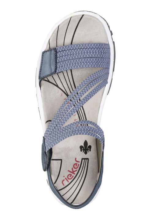 Sport- & Freizeitschuhe - Rieker, sportliche Damen-Sandalen, mit zwei Klettspangen, in Größe 036 bis 042, in Farbe BLAU Ansicht 2
