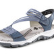 Sport- & Freizeitschuhe - Rieker, sportliche Damen-Sandalen, mit zwei Klettspangen, in Größe 036 bis 042, in Farbe BLAU – Farbe BLAU – Ansicht 1