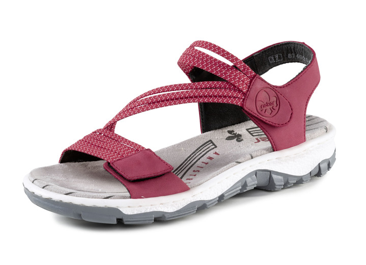 Sport- & Freizeitschuhe - Rieker, sportliche Damen-Sandalen, mit zwei Klettspangen, in Größe 036 bis 042, in Farbe BLAU Ansicht 5