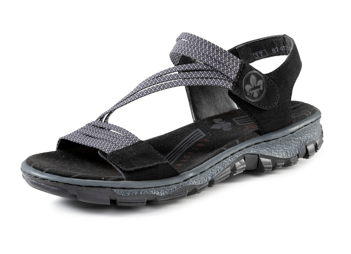 Sport- & Freizeitschuhe - Rieker, sportliche Damen-Sandalen, mit zwei Klettspangen, in Größe 036 bis 042, in Farbe BLAU Ansicht 8