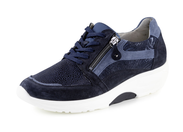Slipper & Schnürschuhe - Waldläufer Schnürschuh mit bester Abrollfunktion Ansicht 1 Slipper & Schnürschuhe - Waldläufer Schnürschuh mit bester Abrollfunktion, in Größe 3 1/2 bis 8, in Farbe BLAU Ansicht 1