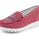 Slipper & Schnürschuhe - Waldläufer Mokassin-Slipper mit bunten Glitzersteinchen besetzt – Farbe HELLROT – Ansicht 1 Slipper & Schnürschuhe - Waldläufer Mokassin-Slipper mit bunten Glitzersteinchen besetzt, in Größe 3 1/2 bis 8, in Farbe JEANS – Farbe HELLROT – Ansicht 1
