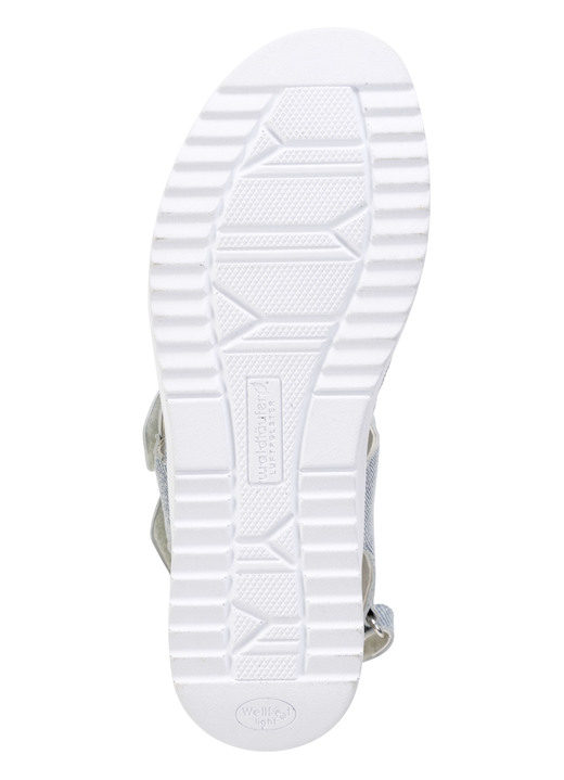 - Waldläufer Sandalette mit effektvoller Prägung, in Größe 3 1/2 bis 8, in Farbe DENIM Ansicht 3