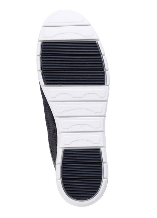 Slipper & Schnürschuhe - ELENA EDEN Sneaker aus Veloursleder und luftigem Textilmaterial, in Größe 036 bis 042, in Farbe MARINE Ansicht 3