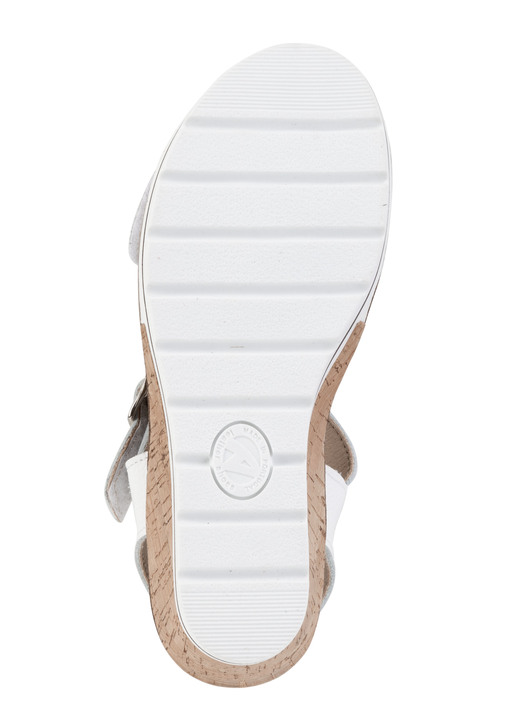Sandaletten & Pantoletten - ELENA EDEN, bequeme Damen-Sandaletten, Weite H, mit herausnehmbarem Fußbett Ansicht 3 Sandaletten & Pantoletten - ELENA EDEN, bequeme Damen-Sandaletten, Weite H, mit herausnehmbarem Fußbett, in Größe 035 bis 041, in Farbe WEISS Ansicht 3