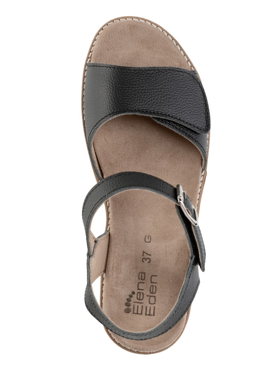 Sandaletten & Pantoletten - ELENA EDEN, bequeme Damen-Sandaletten, Weite H, mit herausnehmbarem Fußbett Ansicht 5 Sandaletten & Pantoletten - ELENA EDEN, bequeme Damen-Sandaletten, Weite H, mit herausnehmbarem Fußbett, in Größe 035 bis 041, in Farbe WEISS Ansicht 5